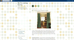 Desktop Screenshot of mydecoratingsecrets.blogspot.com