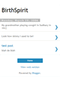 Mobile Screenshot of birthspirit.blogspot.com
