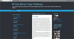 Desktop Screenshot of bikramyogachick.blogspot.com