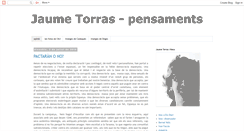 Desktop Screenshot of jaumetorras.blogspot.com