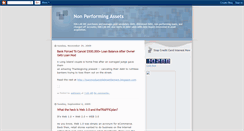 Desktop Screenshot of nonperformingassets.blogspot.com