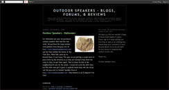 Desktop Screenshot of outdoorspeakerstore.blogspot.com