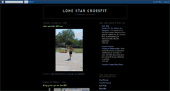 Desktop Screenshot of lonestarcrosssfit.blogspot.com