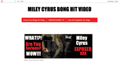 Desktop Screenshot of mileycyrusbonghitvideo.blogspot.com