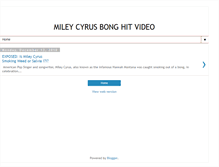 Tablet Screenshot of mileycyrusbonghitvideo.blogspot.com