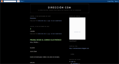 Desktop Screenshot of direccioncom.blogspot.com
