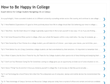 Tablet Screenshot of howtobehappyincollege.blogspot.com