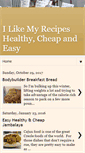 Mobile Screenshot of healthycheapandeasy.blogspot.com