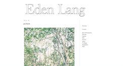 Desktop Screenshot of edenlang.blogspot.com