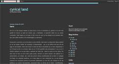 Desktop Screenshot of cynicalland.blogspot.com