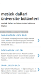 Mobile Screenshot of meslekdallari-universiteler.blogspot.com