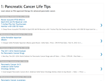 Tablet Screenshot of pancreaticcancerlifetips.blogspot.com