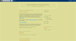 Desktop Screenshot of haciendopapelitos.blogspot.com