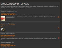 Tablet Screenshot of lirical-record.blogspot.com