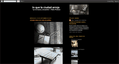 Desktop Screenshot of loquelaciudadarroja.blogspot.com