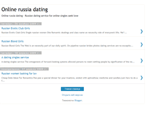 Tablet Screenshot of online-russia-dating.blogspot.com