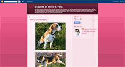 Desktop Screenshot of beaglesofstonesyard.blogspot.com