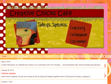 Tablet Screenshot of creativechickscafe.blogspot.com