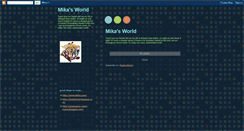 Desktop Screenshot of mikas-world.blogspot.com