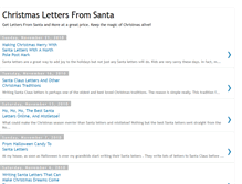 Tablet Screenshot of christmaslettersfromsanta.blogspot.com