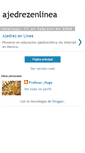 Mobile Screenshot of ajedrezenlinea.blogspot.com