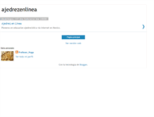 Tablet Screenshot of ajedrezenlinea.blogspot.com
