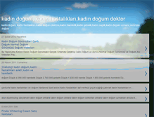 Tablet Screenshot of kadinhastaliklerikadindogum-gebelik.blogspot.com