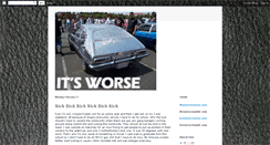 Desktop Screenshot of itsworse.blogspot.com