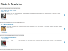 Tablet Screenshot of diario-de-desabafos.blogspot.com