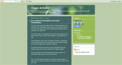 Desktop Screenshot of classic-airliners.blogspot.com
