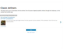 Tablet Screenshot of classic-airliners.blogspot.com