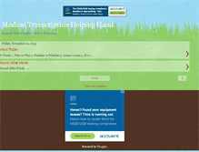 Tablet Screenshot of medicaltranscriptionhelpinghand.blogspot.com
