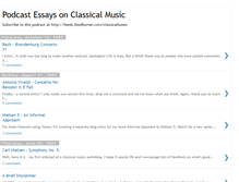 Tablet Screenshot of classicaltunes.blogspot.com