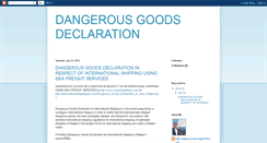 Desktop Screenshot of dangerous-goods-declaration.blogspot.com