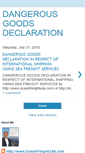 Mobile Screenshot of dangerous-goods-declaration.blogspot.com