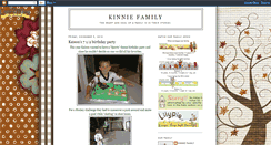 Desktop Screenshot of kinniefamily.blogspot.com