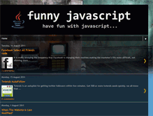 Tablet Screenshot of funnyjavascript.blogspot.com