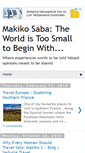 Mobile Screenshot of makiko-saba.blogspot.com