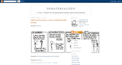 Desktop Screenshot of dematerialized.blogspot.com