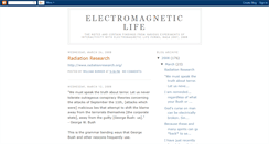 Desktop Screenshot of electromagneticlife.blogspot.com