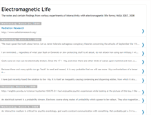 Tablet Screenshot of electromagneticlife.blogspot.com