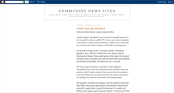 Desktop Screenshot of communitynewssites.blogspot.com