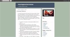Desktop Screenshot of chewingonaviancranium.blogspot.com