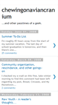 Mobile Screenshot of chewingonaviancranium.blogspot.com