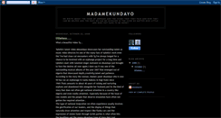 Desktop Screenshot of madamekundayo.blogspot.com