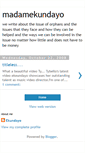 Mobile Screenshot of madamekundayo.blogspot.com