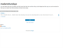 Tablet Screenshot of madamekundayo.blogspot.com