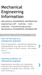 Mobile Screenshot of mechanical-engineering-information.blogspot.com