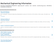 Tablet Screenshot of mechanical-engineering-information.blogspot.com