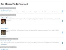 Tablet Screenshot of 2blessedtobestressed.blogspot.com